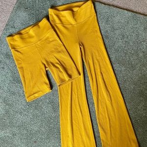 PACT BIKE SHORTS AND BOOTCUT LEGGINGS